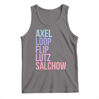 Figure Skating Lovers Tank Top Funny Axel Loop Flip Lutz Salchow - Wonder Print Shop