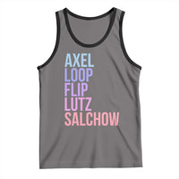 Figure Skating Lovers Tank Top Funny Axel Loop Flip Lutz Salchow - Wonder Print Shop