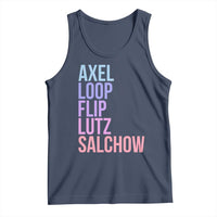Figure Skating Lovers Tank Top Funny Axel Loop Flip Lutz Salchow - Wonder Print Shop