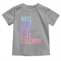 Figure Skating Lovers Toddler T Shirt Funny Axel Loop Flip Lutz Salchow - Wonder Print Shop