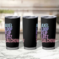 Figure Skating Lovers Tumbler Cup Funny Axel Loop Flip Lutz Salchow - Wonder Print Shop