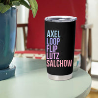 Figure Skating Lovers Tumbler Cup Funny Axel Loop Flip Lutz Salchow - Wonder Print Shop