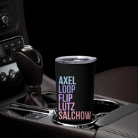 Figure Skating Lovers Tumbler Cup Funny Axel Loop Flip Lutz Salchow - Wonder Print Shop
