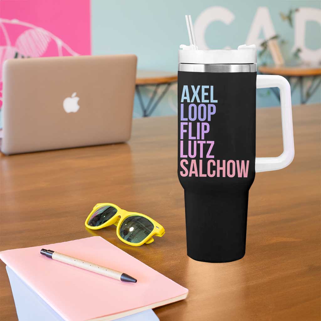 Figure Skating Lovers Tumbler With Handle Funny Axel Loop Flip Lutz Salchow - Wonder Print Shop