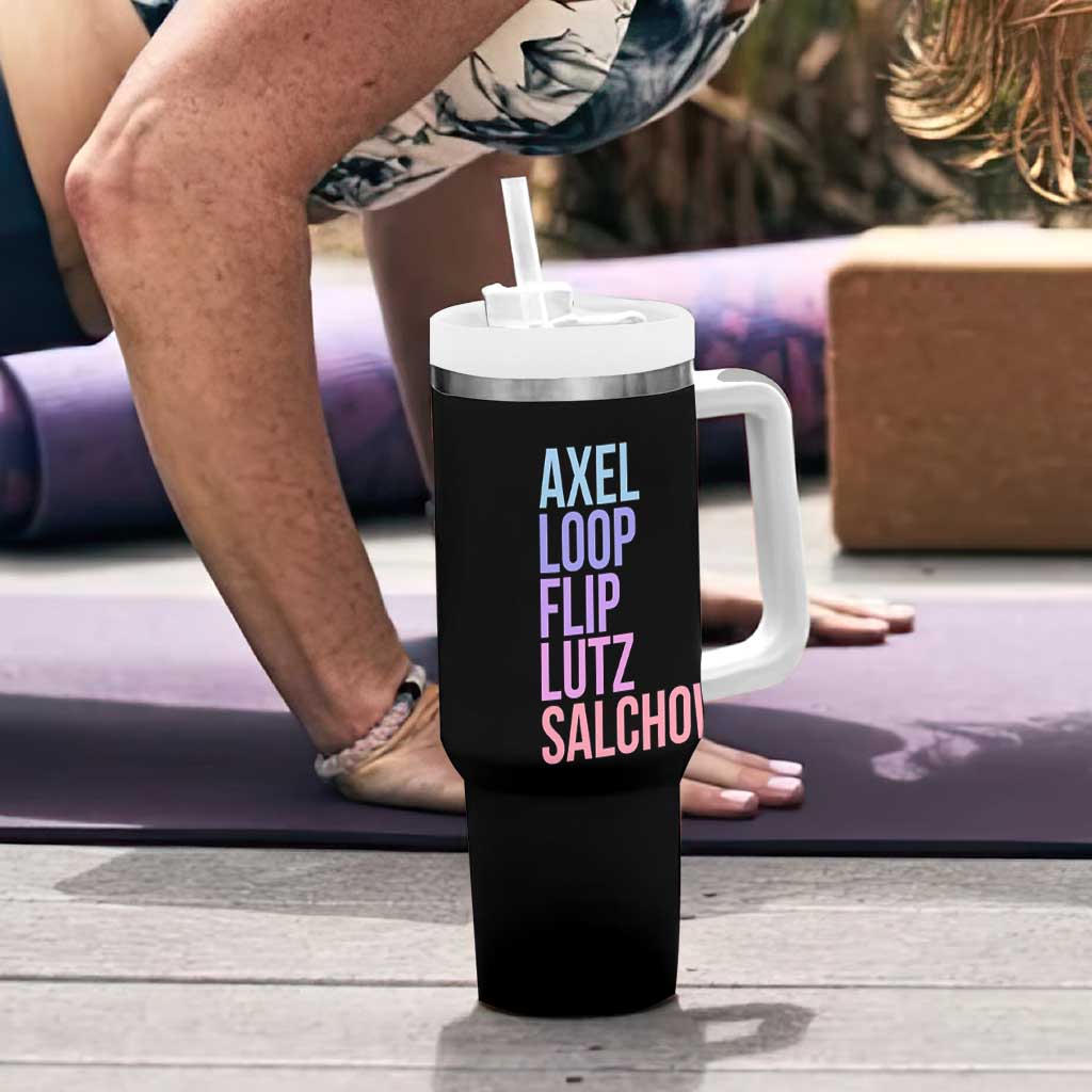Figure Skating Lovers Tumbler With Handle Funny Axel Loop Flip Lutz Salchow - Wonder Print Shop