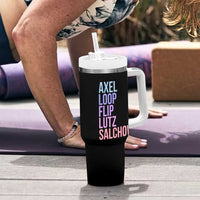 Figure Skating Lovers Tumbler With Handle Funny Axel Loop Flip Lutz Salchow - Wonder Print Shop