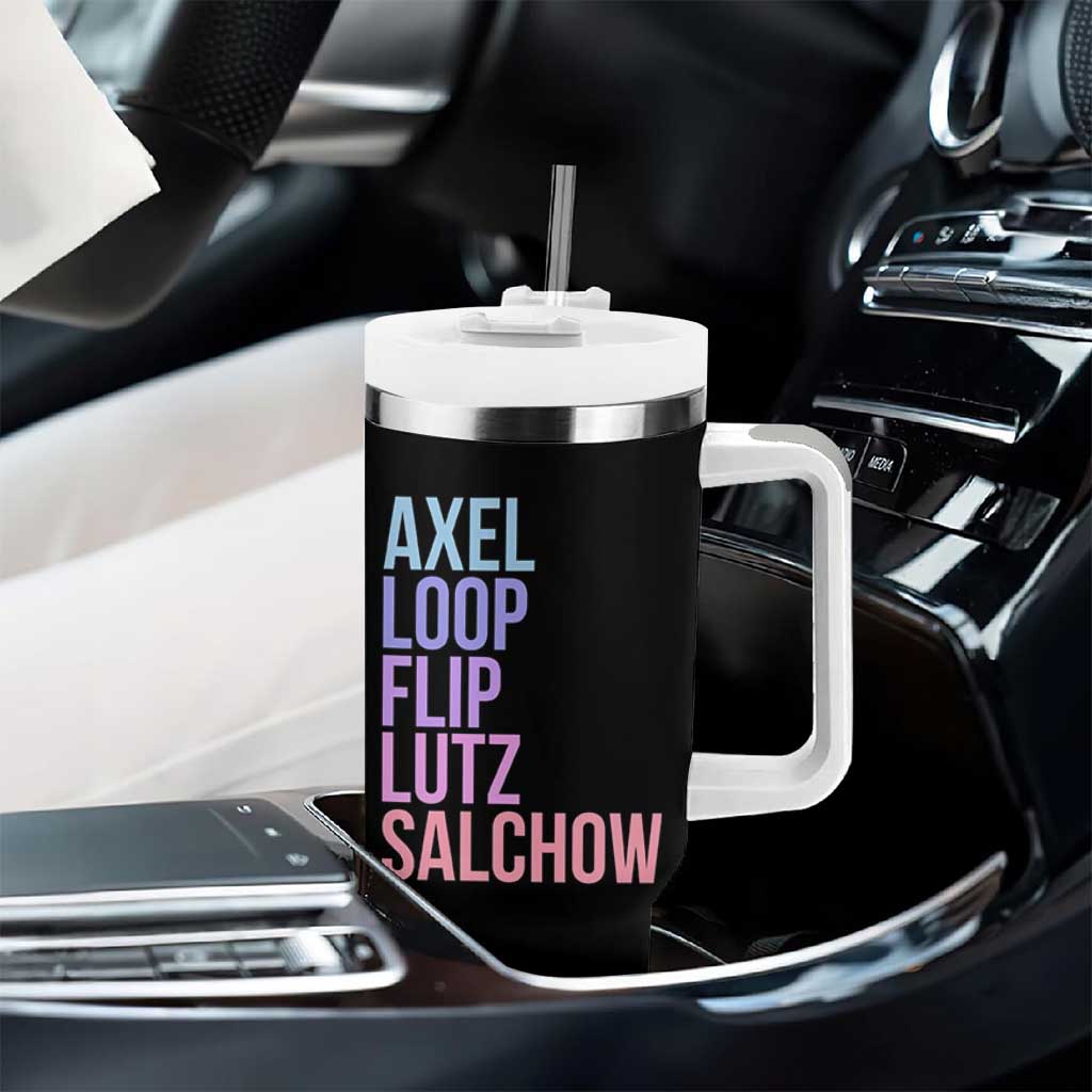 Figure Skating Lovers Tumbler With Handle Funny Axel Loop Flip Lutz Salchow - Wonder Print Shop