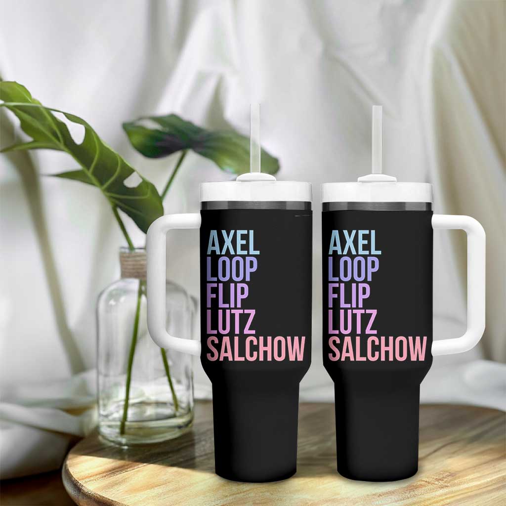 Figure Skating Lovers Tumbler With Handle Funny Axel Loop Flip Lutz Salchow - Wonder Print Shop