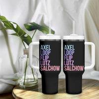 Figure Skating Lovers Tumbler With Handle Funny Axel Loop Flip Lutz Salchow - Wonder Print Shop