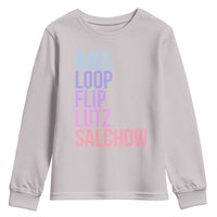 Figure Skating Lovers Youth Sweatshirt Funny Axel Loop Flip Lutz Salchow - Wonder Print Shop