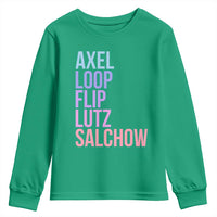 Figure Skating Lovers Youth Sweatshirt Funny Axel Loop Flip Lutz Salchow - Wonder Print Shop