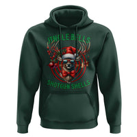 Funny Christmas Hunting Hoodie Jingle Bells Shotgun Shells Santa Deer