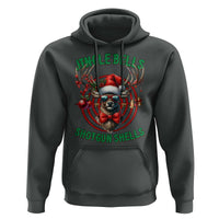 Funny Christmas Hunting Hoodie Jingle Bells Shotgun Shells Santa Deer