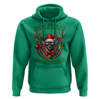 Funny Christmas Hunting Hoodie Jingle Bells Shotgun Shells Santa Deer