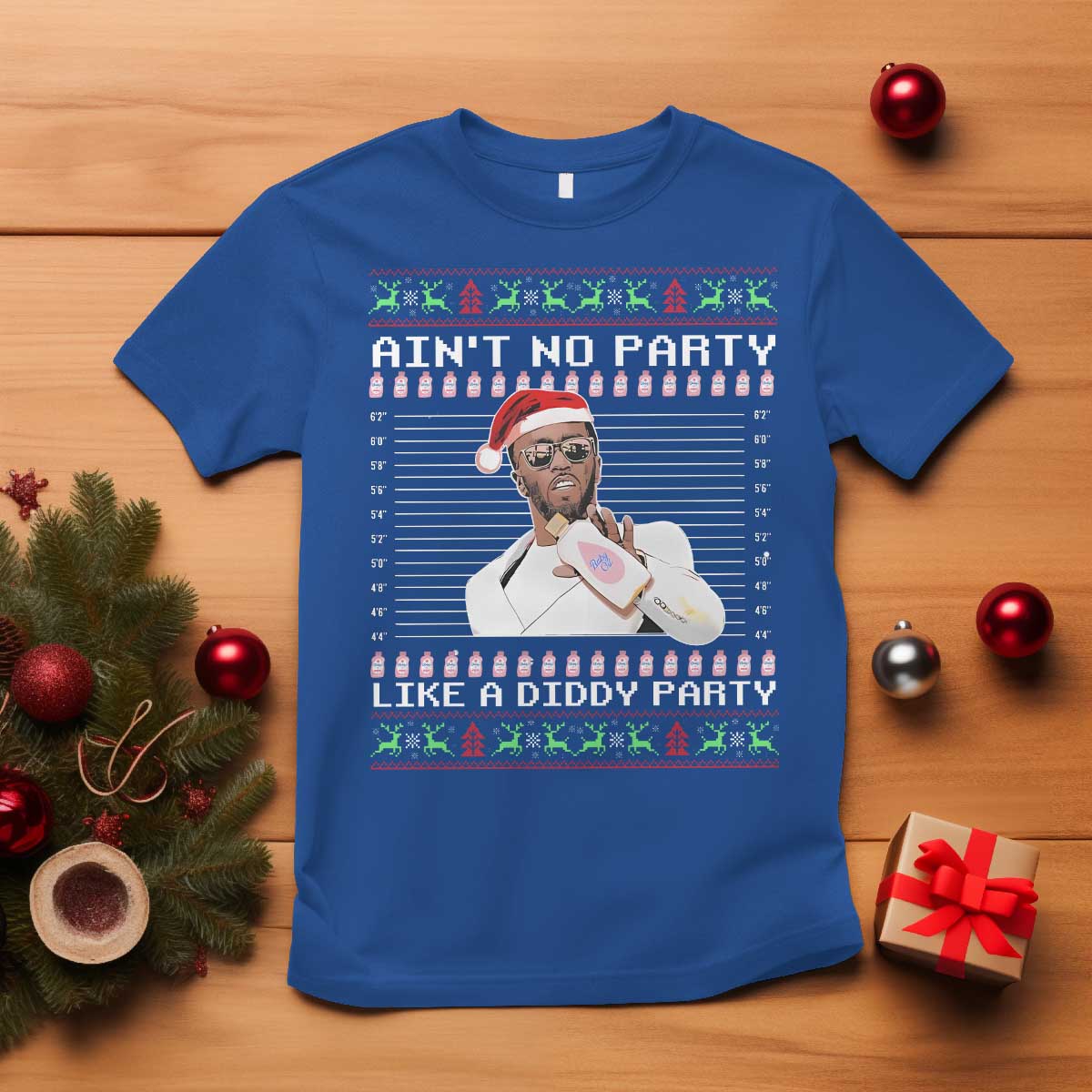 Funny Ain't No Party Like A Diddy Party T Shirt Christmas Dirty Santa Diddy - Wonder Print Shop