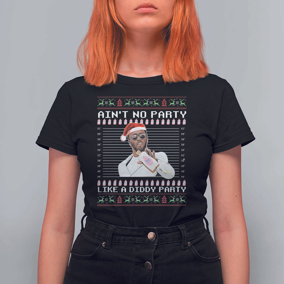 Funny Ain't No Party Like A Diddy Party T Shirt For Women Christmas Dirty Santa Diddy - Wonder Print Shop