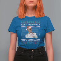 Funny Ain't No Party Like A Diddy Party T Shirt For Women Christmas Dirty Santa Diddy - Wonder Print Shop