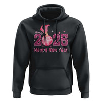 Funny Howdy 2025 Happy New Year Hoodie Cowgirl New Year's Eve Party Disco Ball