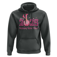 Funny Howdy 2025 Happy New Year Hoodie Cowgirl New Year's Eve Party Disco Ball