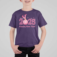 Funny Howdy 2025 Happy New Year T Shirt For Kid Cowgirl New Year's Eve Party Disco Ball