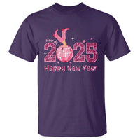 Funny Howdy 2025 Happy New Year T Shirt Cowgirl New Year's Eve Party Disco Ball - Wonder Print Shop