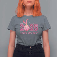 Funny Howdy 2025 Happy New Year T Shirt For Women Cowgirl New Year's Eve Party Disco Ball - Wonder Print Shop