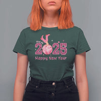 Funny Howdy 2025 Happy New Year T Shirt For Women Cowgirl New Year's Eve Party Disco Ball - Wonder Print Shop