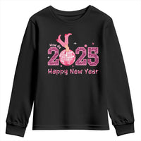 Funny Howdy 2025 Happy New Year Youth Sweatshirt Cowgirl New Year's Eve Party Disco Ball