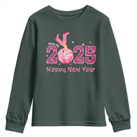 Funny Howdy 2025 Happy New Year Youth Sweatshirt Cowgirl New Year's Eve Party Disco Ball