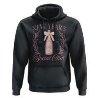 New Year's Social Club 2025 Hoodie Coquette Champagne Bottles