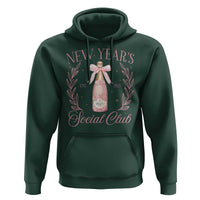 New Year's Social Club 2025 Hoodie Coquette Champagne Bottles