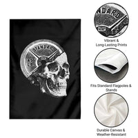 Skull 45 lbs Plate Weight Lifting Gym Workout Garden Flag - Wonder Print Shop