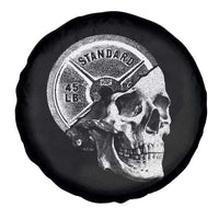 Skull 45 lbs Plate Weight Lifting Gym Workout Spare Tire Cover - Wonder Print Shop