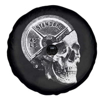 Skull 45 lbs Plate Weight Lifting Gym Workout Spare Tire Cover - Wonder Print Shop