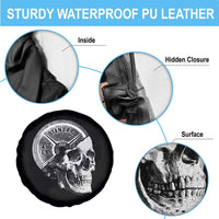 Skull 45 lbs Plate Weight Lifting Gym Workout Spare Tire Cover - Wonder Print Shop