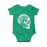 Skull 45 lbs Plate Weight Lifting Gym Workout Baby Onesie - Wonder Print Shop