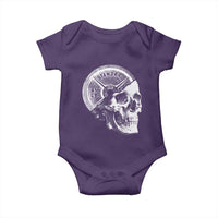 Skull 45 lbs Plate Weight Lifting Gym Workout Baby Onesie - Wonder Print Shop