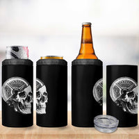 Skull 45 lbs Plate Weight Lifting Gym Workout 4 in 1 Can Cooler Tumbler - Wonder Print Shop