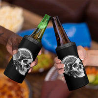 Skull 45 lbs Plate Weight Lifting Gym Workout 4 in 1 Can Cooler Tumbler - Wonder Print Shop
