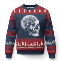Skull 45 lbs Plate Weight Lifting Gym Workout Ugly Christmas Sweater - Wonder Print Shop