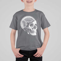 Skull 45 lbs Plate Weight Lifting Gym Workout T Shirt For Kid - Wonder Print Shop