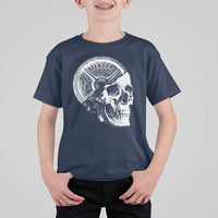 Skull 45 lbs Plate Weight Lifting Gym Workout T Shirt For Kid - Wonder Print Shop
