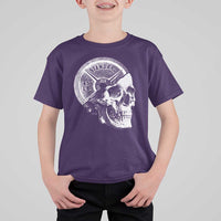 Skull 45 lbs Plate Weight Lifting Gym Workout T Shirt For Kid - Wonder Print Shop