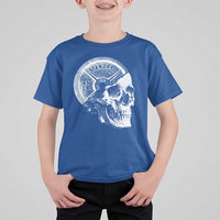 Skull 45 lbs Plate Weight Lifting Gym Workout T Shirt For Kid - Wonder Print Shop