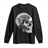 Skull 45 lbs Plate Weight Lifting Gym Workout Long Sleeve Shirt - Wonder Print Shop