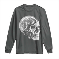 Skull 45 lbs Plate Weight Lifting Gym Workout Long Sleeve Shirt - Wonder Print Shop
