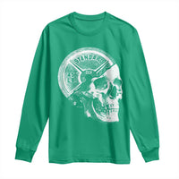 Skull 45 lbs Plate Weight Lifting Gym Workout Long Sleeve Shirt - Wonder Print Shop