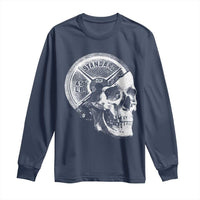 Skull 45 lbs Plate Weight Lifting Gym Workout Long Sleeve Shirt - Wonder Print Shop