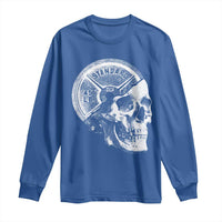 Skull 45 lbs Plate Weight Lifting Gym Workout Long Sleeve Shirt - Wonder Print Shop