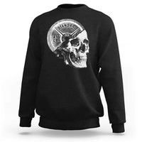 Skull 45 lbs Plate Weight Lifting Gym Workout Sweatshirt - Wonder Print Shop